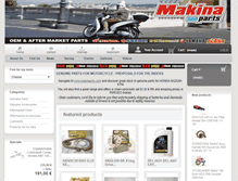 Tablet Screenshot of makinaparts.com